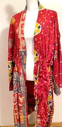 Designer Mixed Print Cotton Kimono Duster