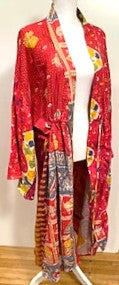 Designer Mixed Print Cotton Kimono Duster