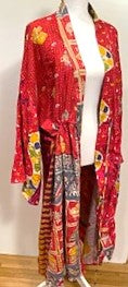 Designer Mixed Print Cotton Kimono Duster