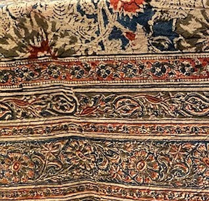Red & Blue Kalamkari Tablecloth