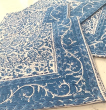 Blue Vine Napkins matching the Blue Vine Tablecloth.