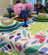Warm Weather Watercolor Table Linen is Outstanding! (7ft X 4.5)