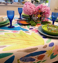 Warm Weather Watercolor Table Linen is Outstanding! (7ft X 4.5)