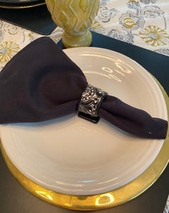 Simplistic Elegance Block Print Table Cloth. (60 X 90)