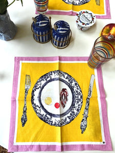 Luxury French linen napkins will be the talking point of any dinner party.