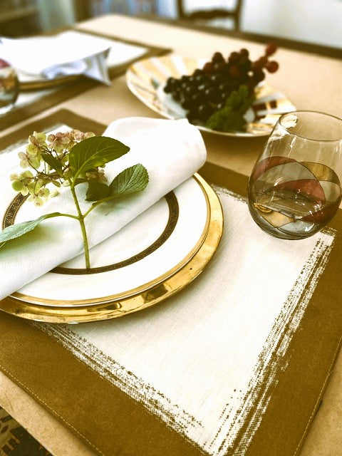 Champagne and Caviar Placemats are Truly an Uptown Look