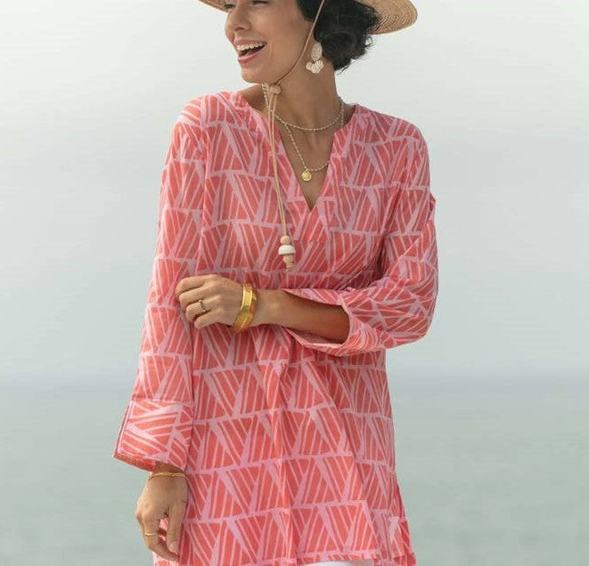 SHYLA PINK Cotton Kurta Tunic (Bankable Basic)