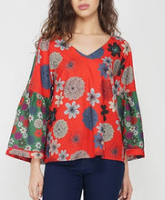Hot Tomatoe: Fresh New Over Top Contrast Bell Sleeves