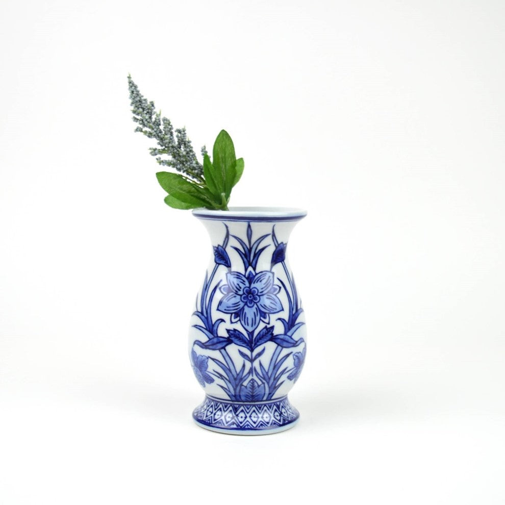 Make a Gift of Our Blue Chinoiserie Bud Vase