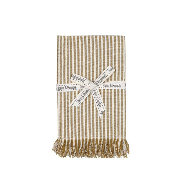 Abby Stripe Napkin Mustard - Set of 4