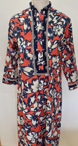 Americana Caftan is the perfect loungewear piece in cool cotton.