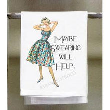 Laughing Out Loud. Sold In Sets of 4. Graphic Scripted Tea Towels.