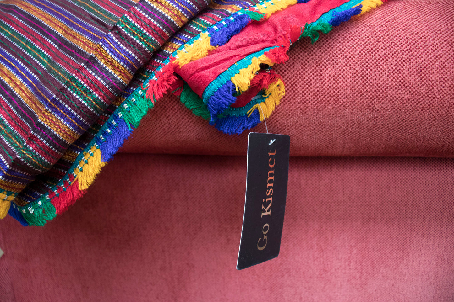 Striped Bed or Table Throw